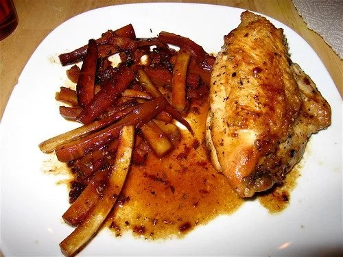 Win Back Your Loved Ones This Weekend With Chicken Breasts Braised With Hard Cider & Parsnips