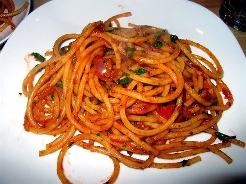 What To Eat While I’m Away (Bucatini All’Amatriciana)