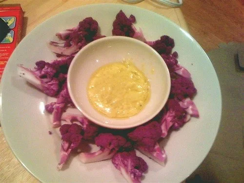 Purple Cauliflower with Aioli