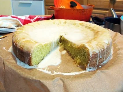 Citrus-Glazed Polenta Cake