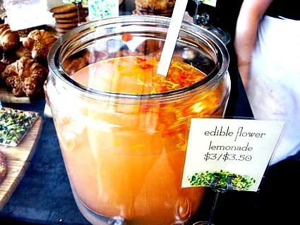 Edible Flower Lemonade