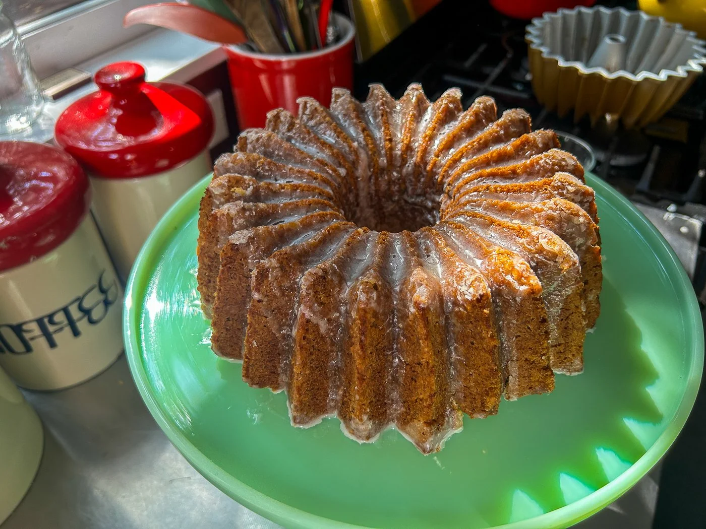 Gina DePalma’s Zucchini Olive Oil Cake with Lemon Crunch Glaze