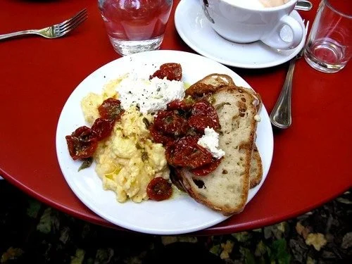 Steam-Scrambled Eggs