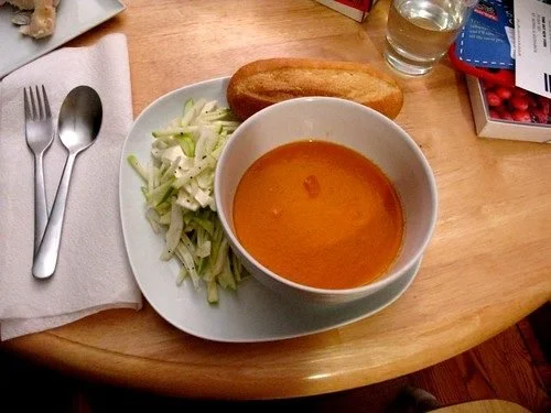 Michael Symon’s Spicy Tomato & Blue Cheese Soup