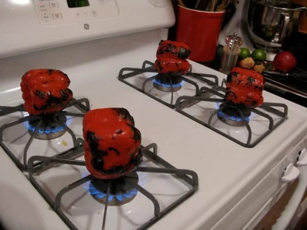 How To Roast Red Peppers