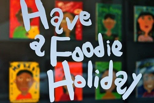 Food-Themed Windows at Barney’s & A Hot Dog in Central Park