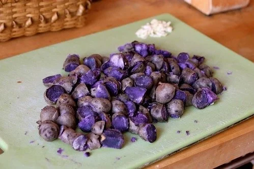 Purple Peruvian Potato Hash