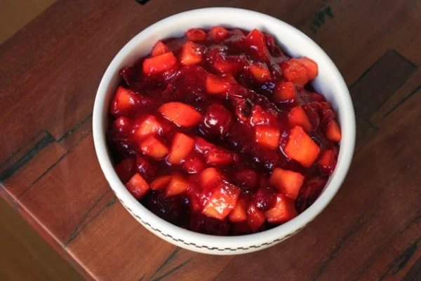 Persimmon Cranberry Sauce