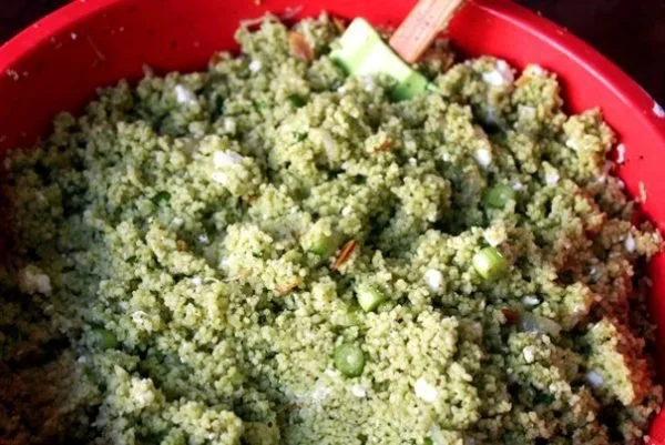 Glenn Cous Cous Salad with Albert Knobs of Feta (PLUS: Other 2011 Oscar Dishes)