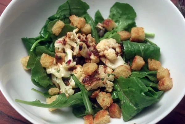 Marinated Roasted Cauliflower Salad