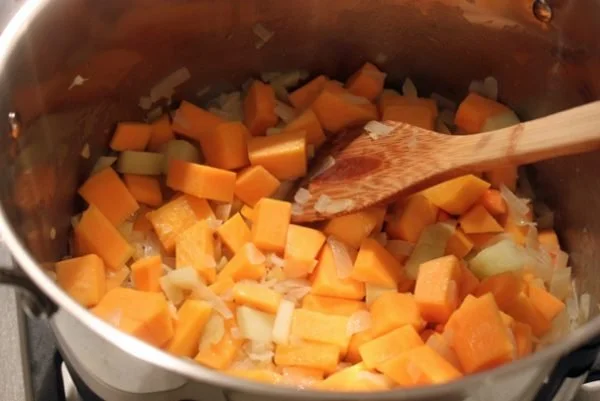 Easy Butternut Squash Soup with Whiskey Ginger Cream