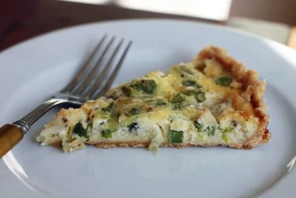 Roquefort Cheese and Green Onion Tart