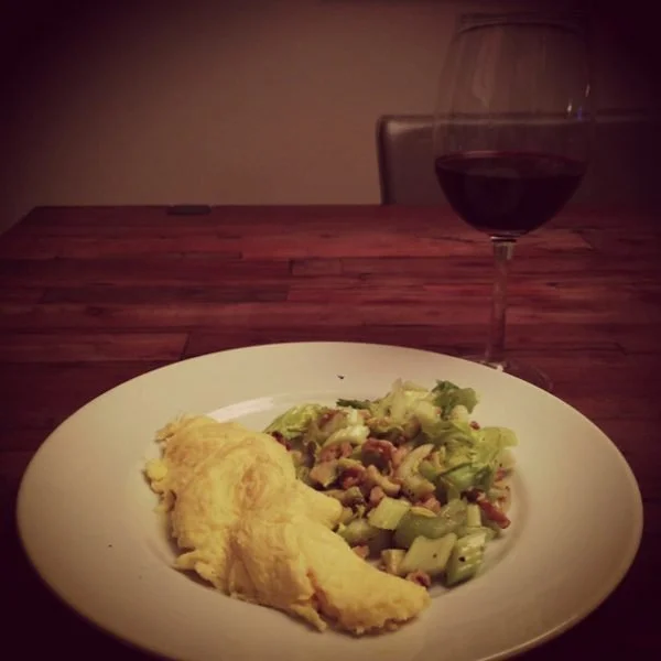 An Omelette and a Glass of Wine (For Dinner)