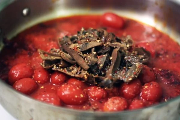 Porcini-Cooked Rigatoni w/Tomatoes and More Porcini