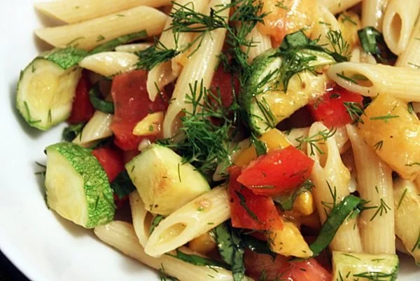 Summer’s End Pasta with Tomatoes, Zucchini and Dill