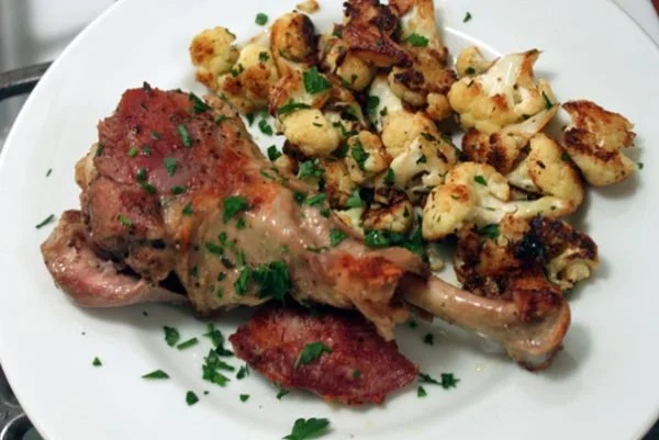 Turkey Leg Confit (Fancy Dinner, Cheap Ingredient)