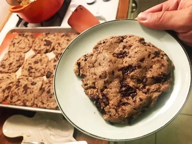 Tahini Chocolate Chip Cookies