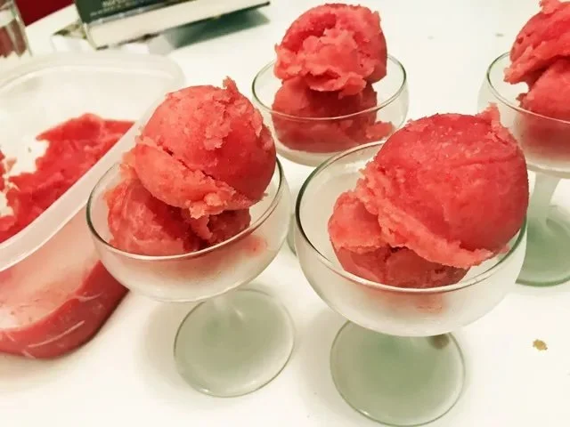 Grapefruit, Blood Orange, Campari Sorbet