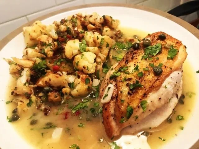Fancy Weeknight Chicken and Cauliflower
