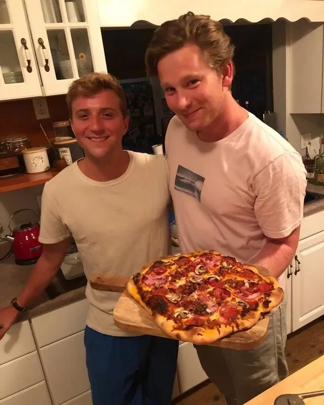 French Pizza and Mint Chip Ice Cream