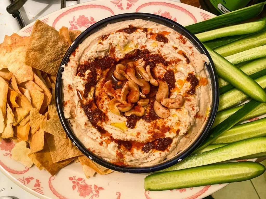Cashew “Hummus” with Harissa