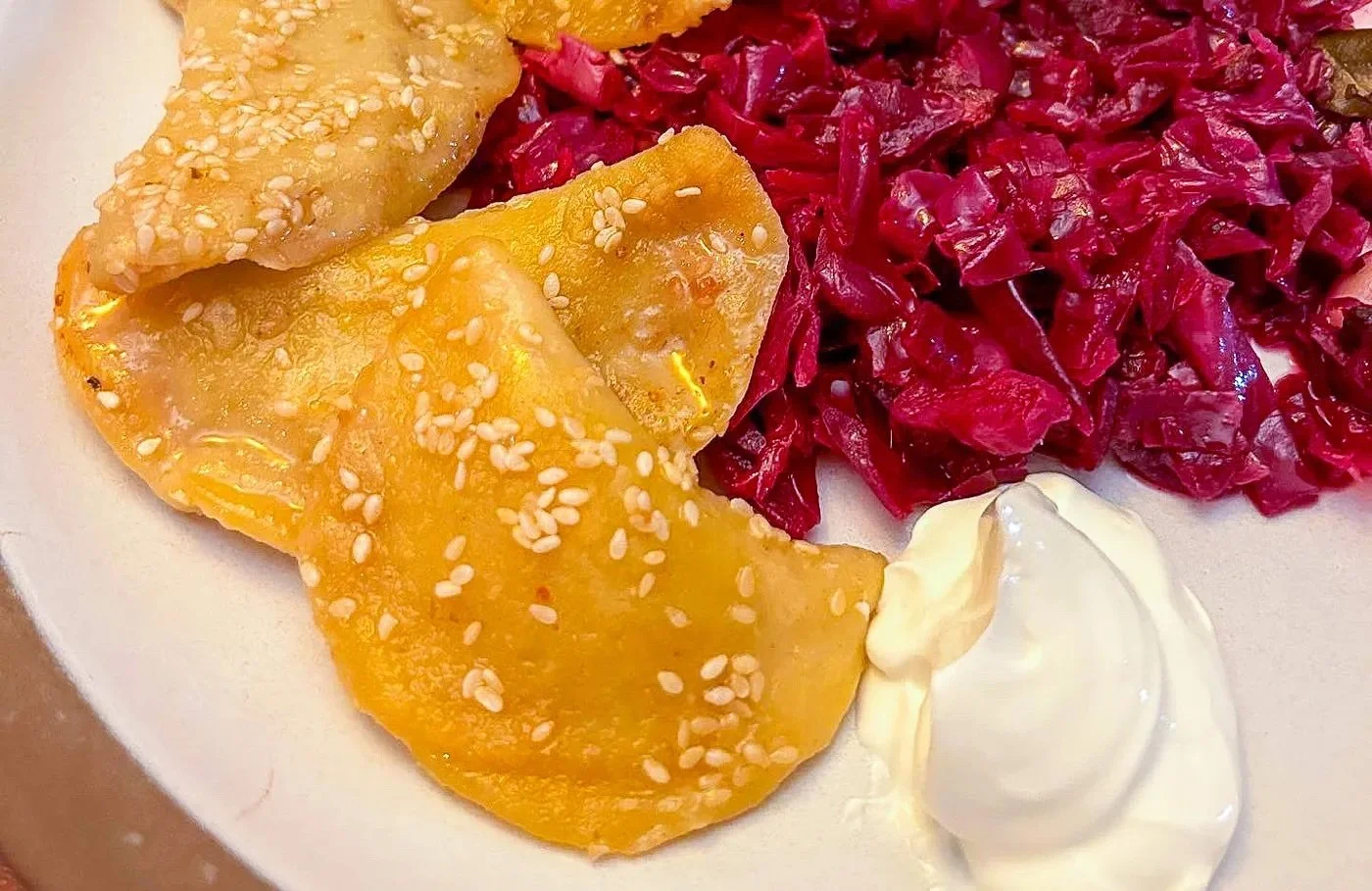 Crispy Pierogi with Pork and Dried Fruit