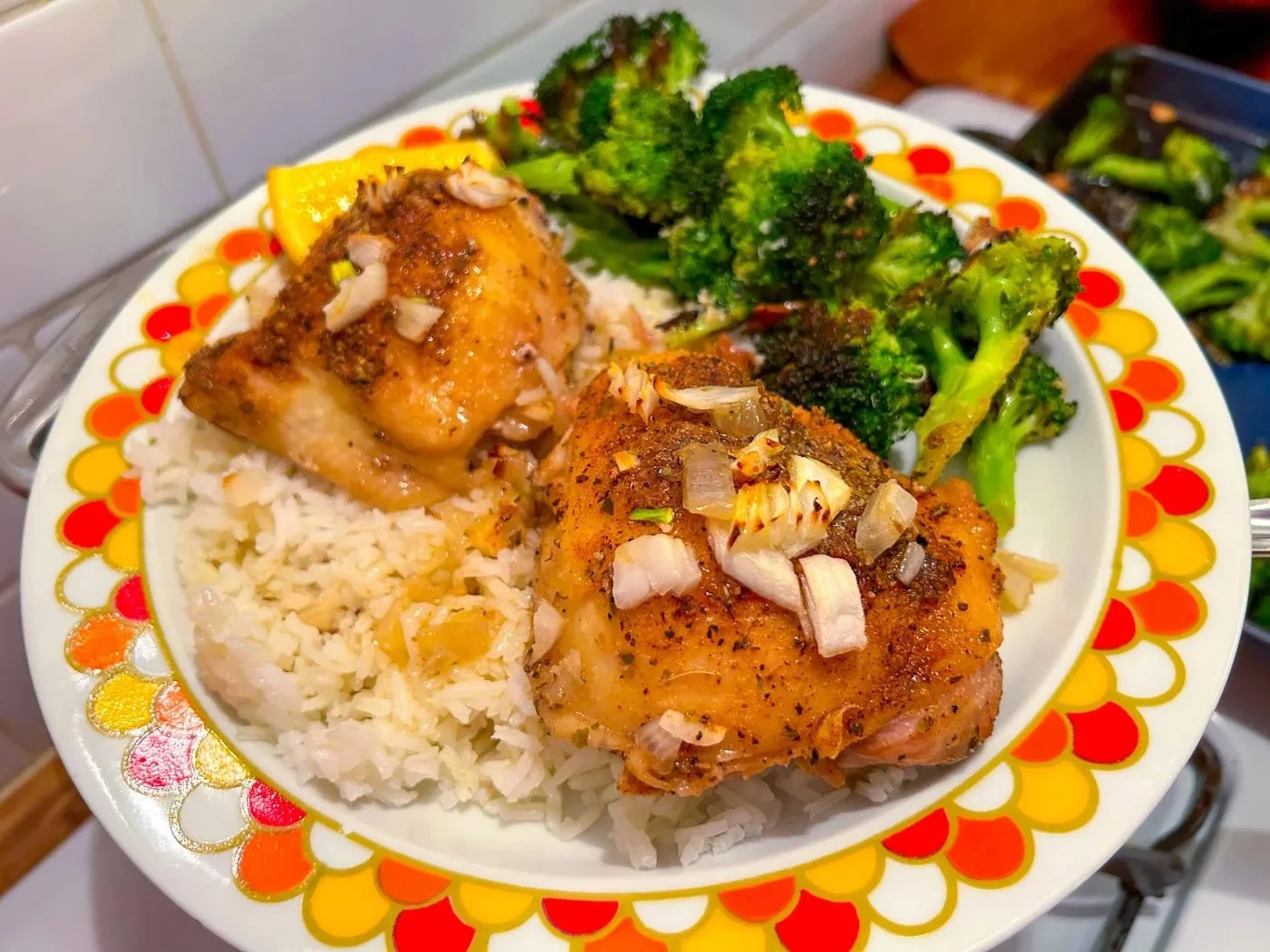 Baked Chicken Thighs with Butter and Onions