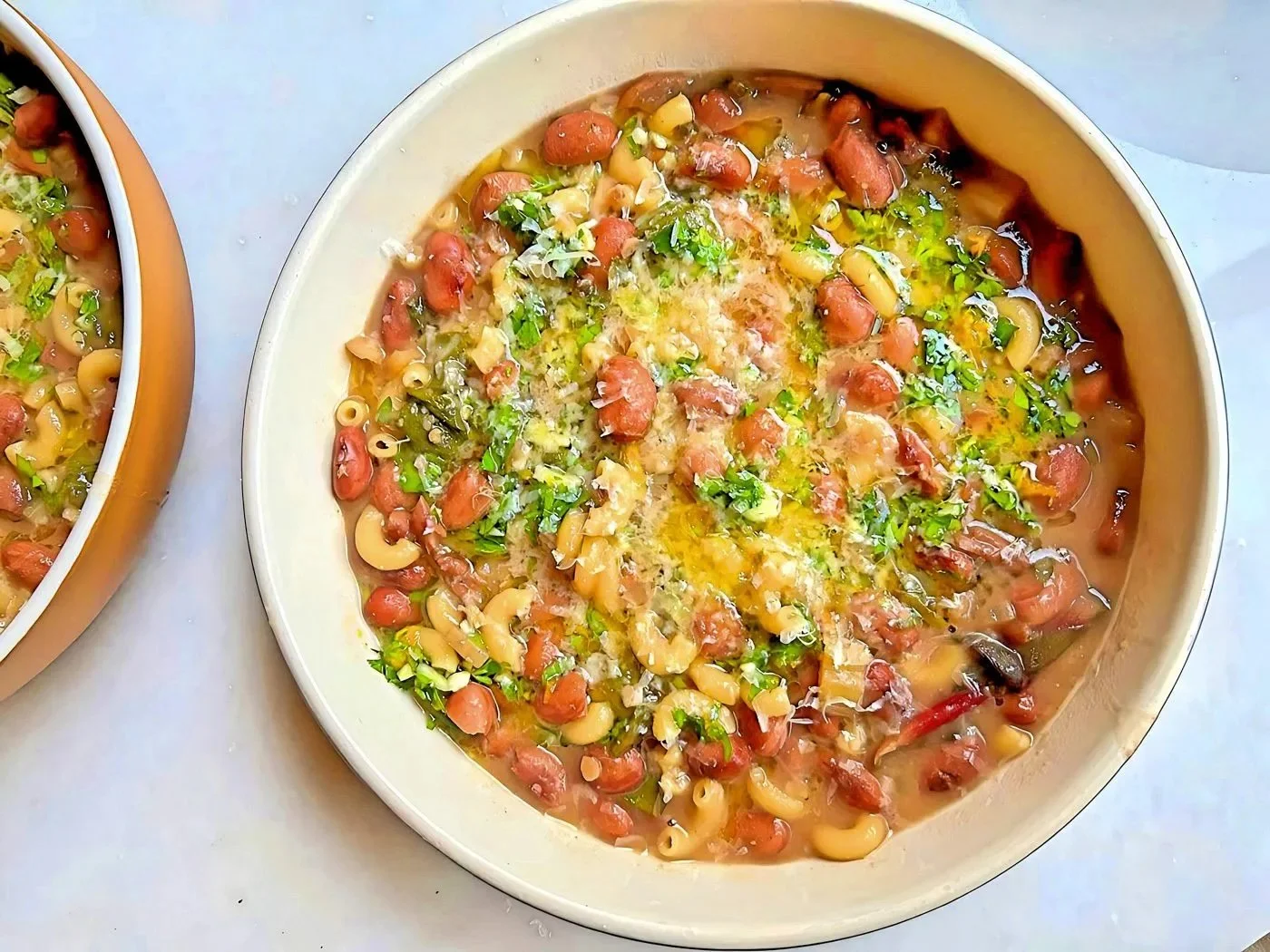 Borlotti Bean Soup with Swiss Chard