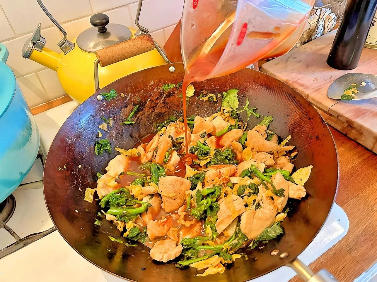 Chicken and Rapini Stir-Fry