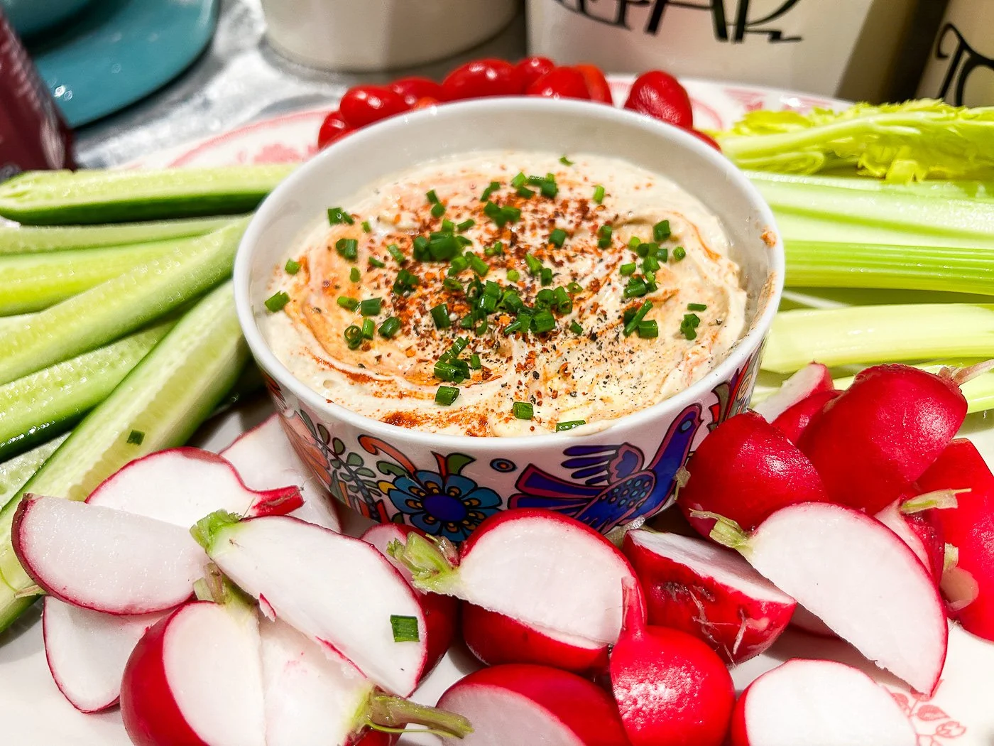 Hand-Smashed Blue Cheese Dip with Stilton