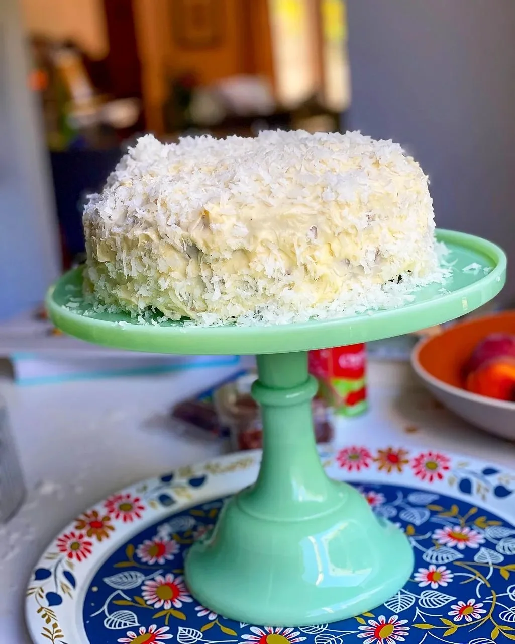 The Fluffiest Coconut Cake with Cream Cheese Frosting