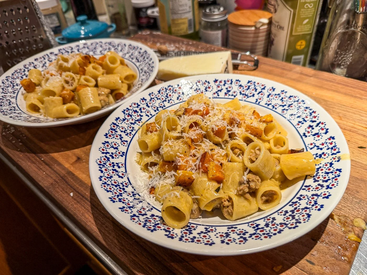Rigatoni with Sausage and Butternut Squash