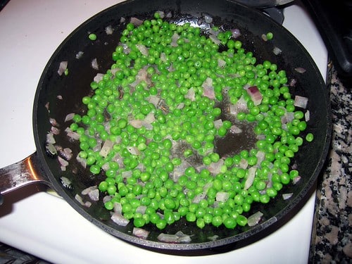 Bathing in Butter: Pasta with Butter, Nutmeg and Parmesan AND Buttery, Oniony Peas